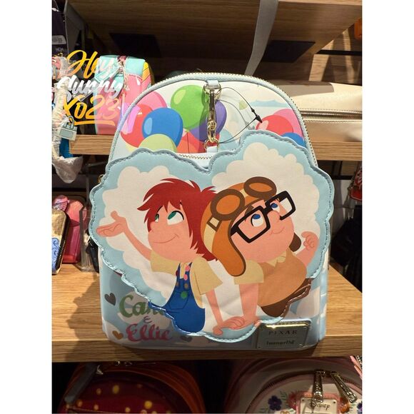 Loungefly Disney Pixar Up Carl & Ellie Balloon Mini Backpack with Coin Purse